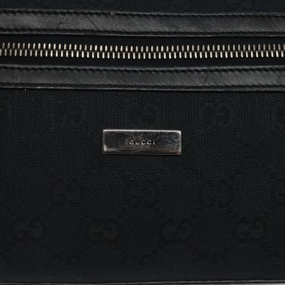 GUCCI GG Canvas Shoulder Bag Black Silver 0014302 - Picture 15 of 16